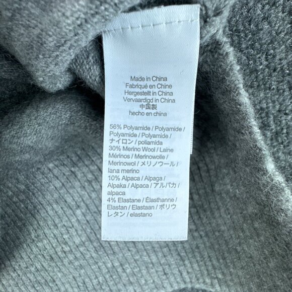 J Crew Sweater Womens Small Gray Pullover Turtleneck Merino Wool Alpaca Blend - Picture 10 of 14